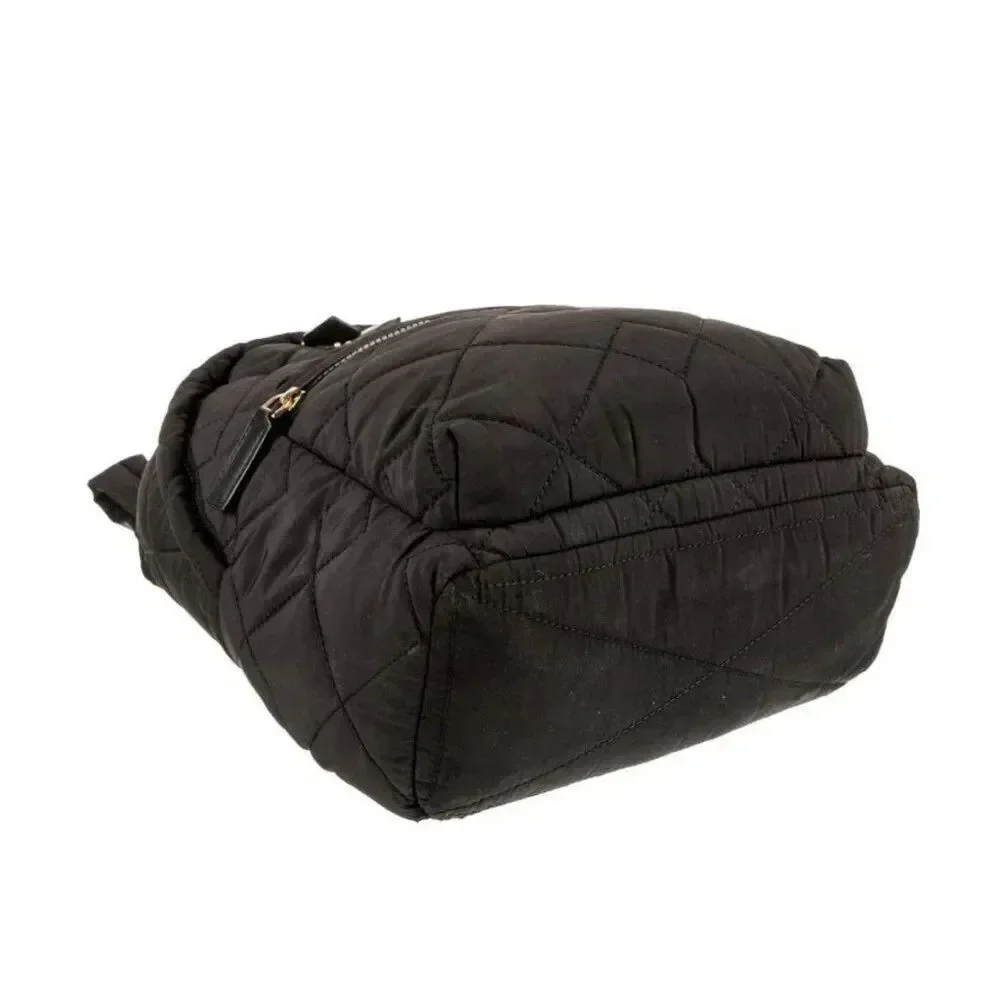 marc jacobs Authentic Solid Black nylon quilted backpack